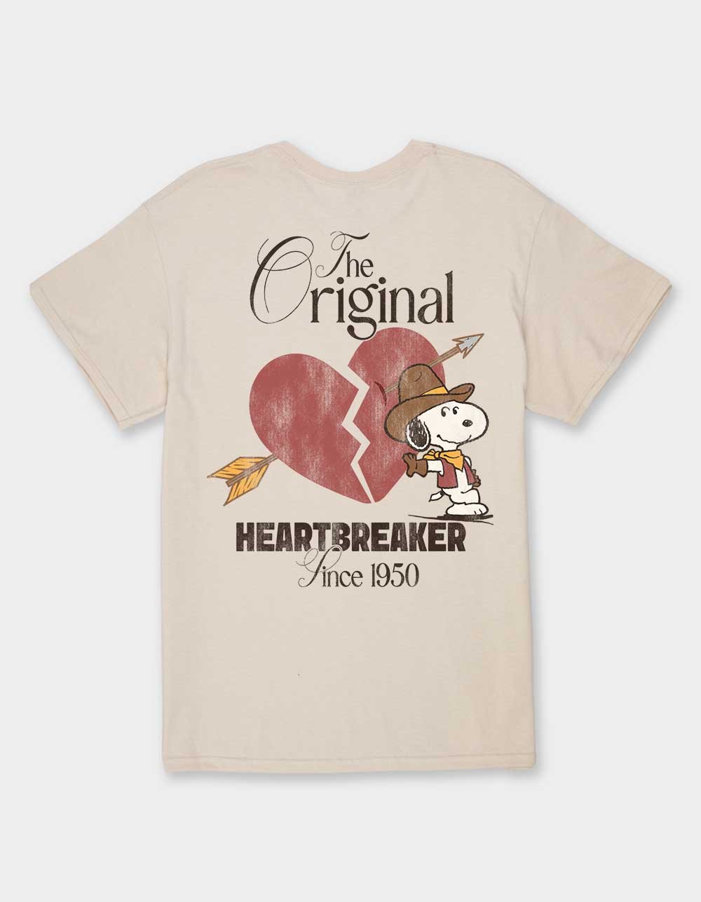 PEANUTS Original Heartbreaker Unisex Tee - SAND
