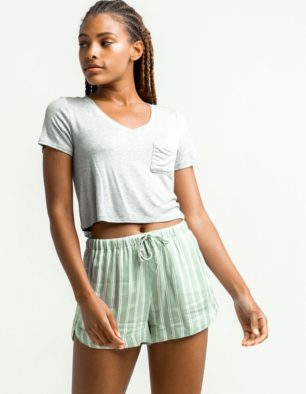 RVCA New Yume Womens Light Green Shorts LIGHT GREEN Tillys