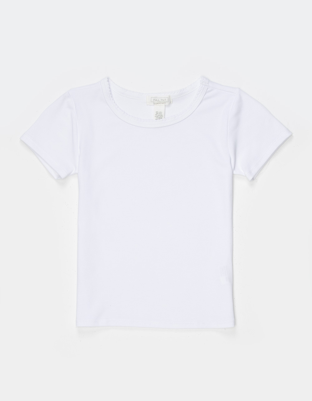 FULL TILT Essentials Girls Baby Tee - WHITE