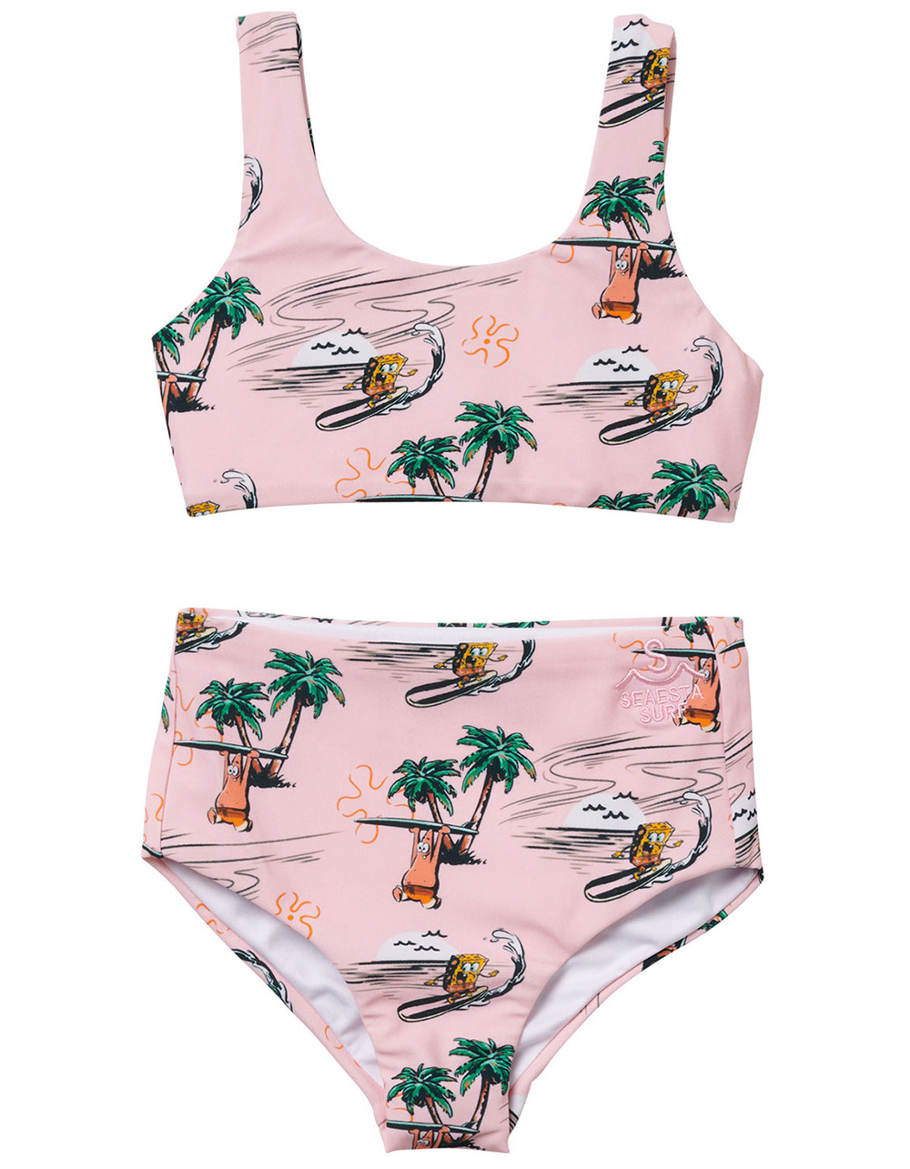 SEAESTA SURF x SpongeBob Tropical Girls Bralette Bikini Set