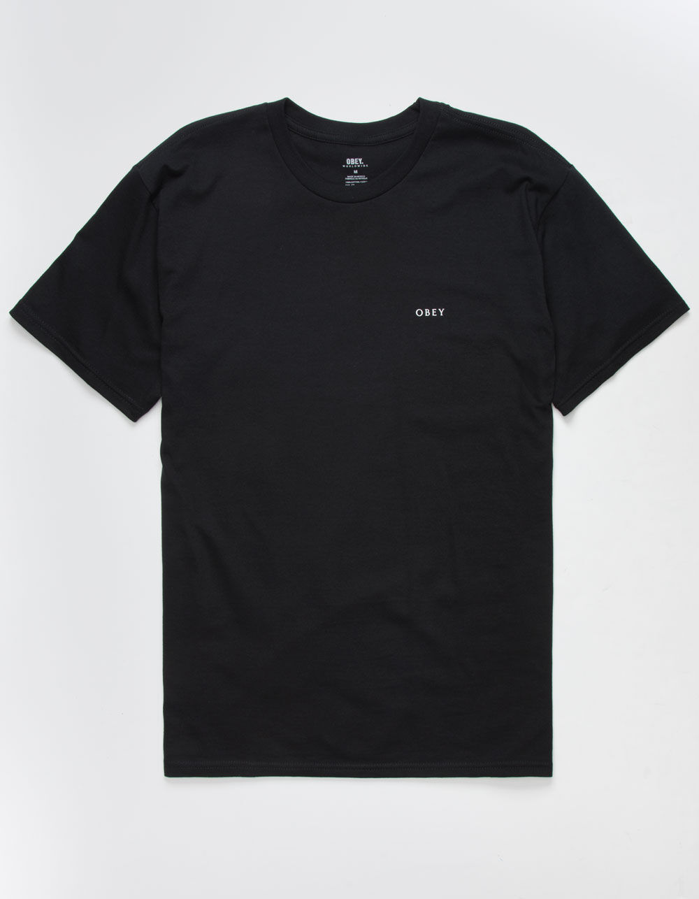 OBEY Give The Planet Mens Black T-Shirt image number 1