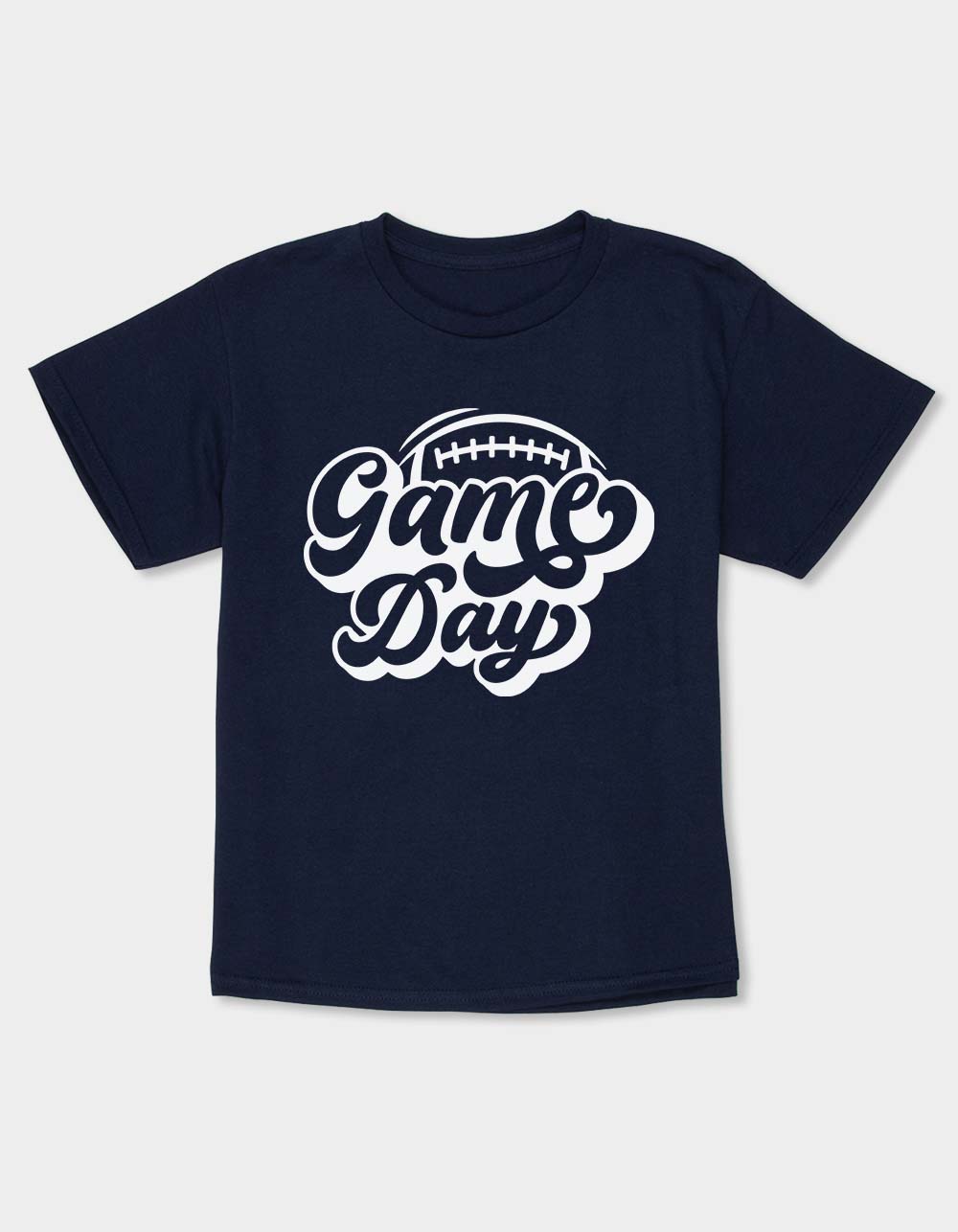 FOOTBALL Game Day Bold Unisex Kids Tee - NAVY