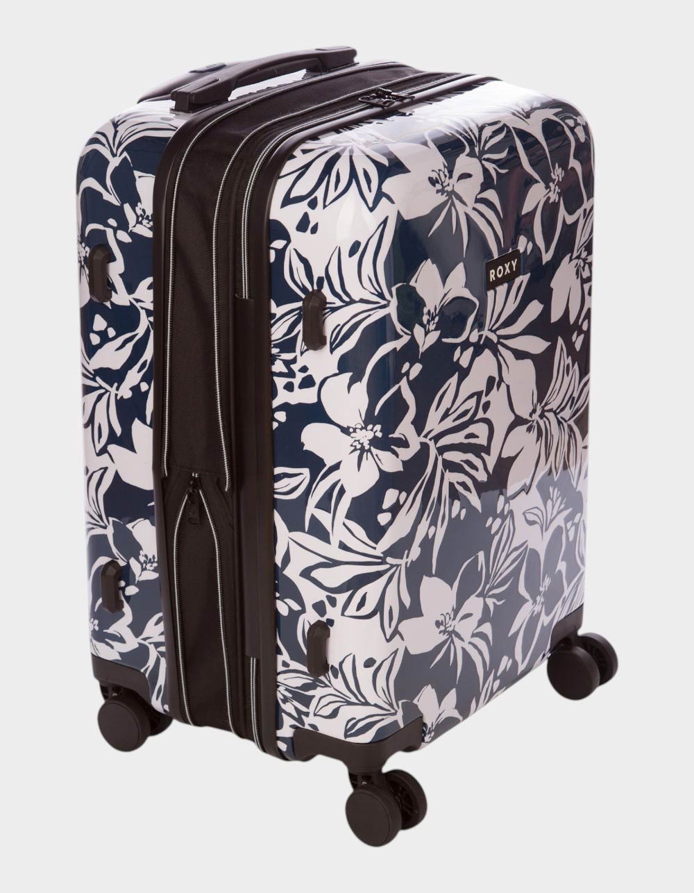 ROXY Up And Away Hard Side Spinner Carry-On Luggage - NAVY/WHITE