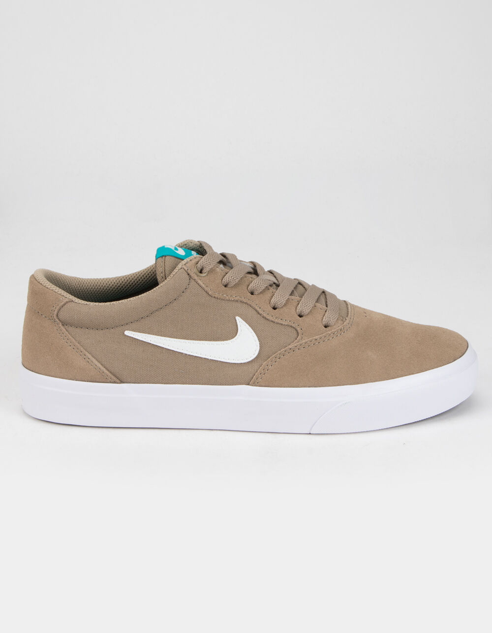 nike sb charge canvas trainers in khaki