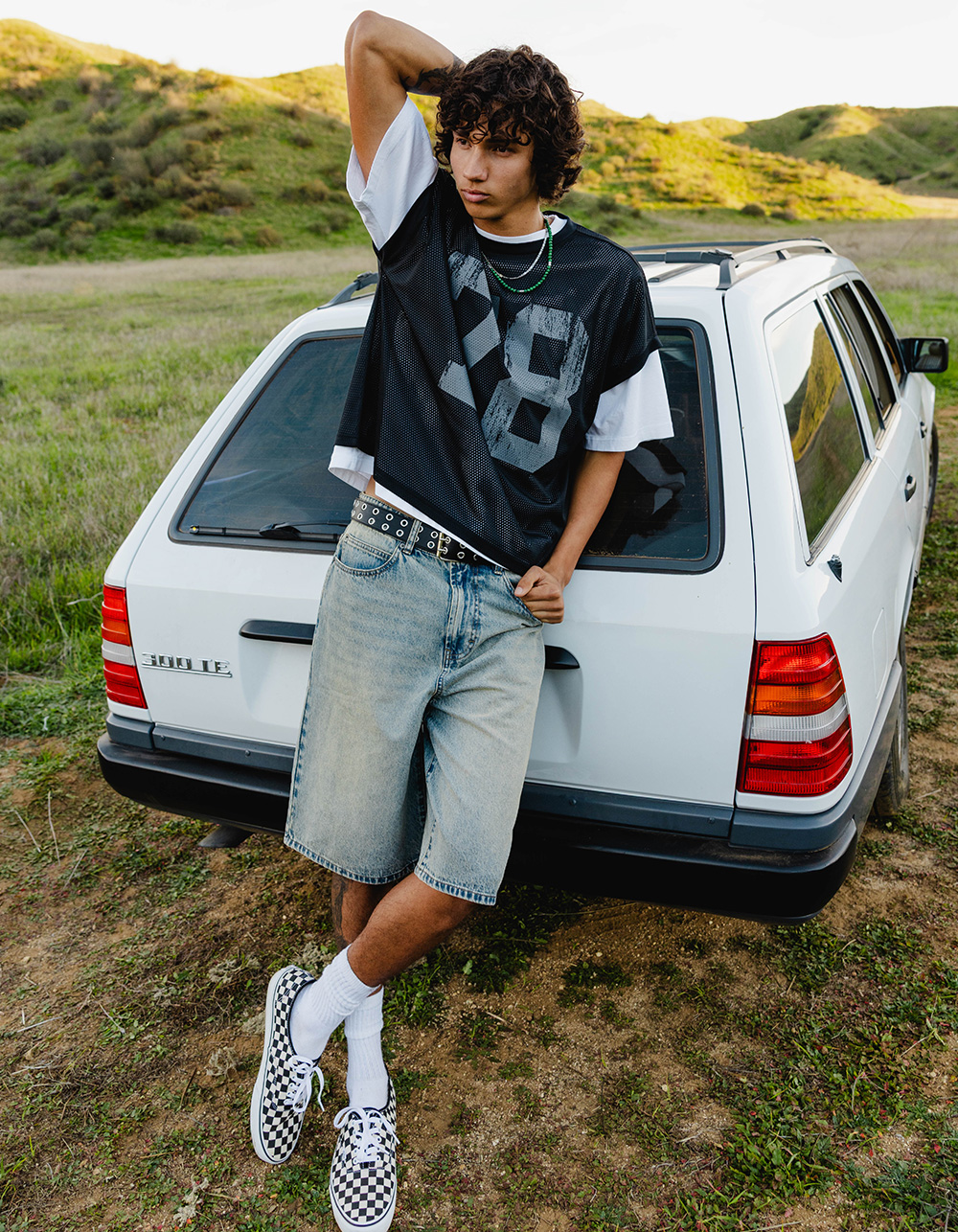 RSQ Mens Mesh Muscle Tee - BLACK