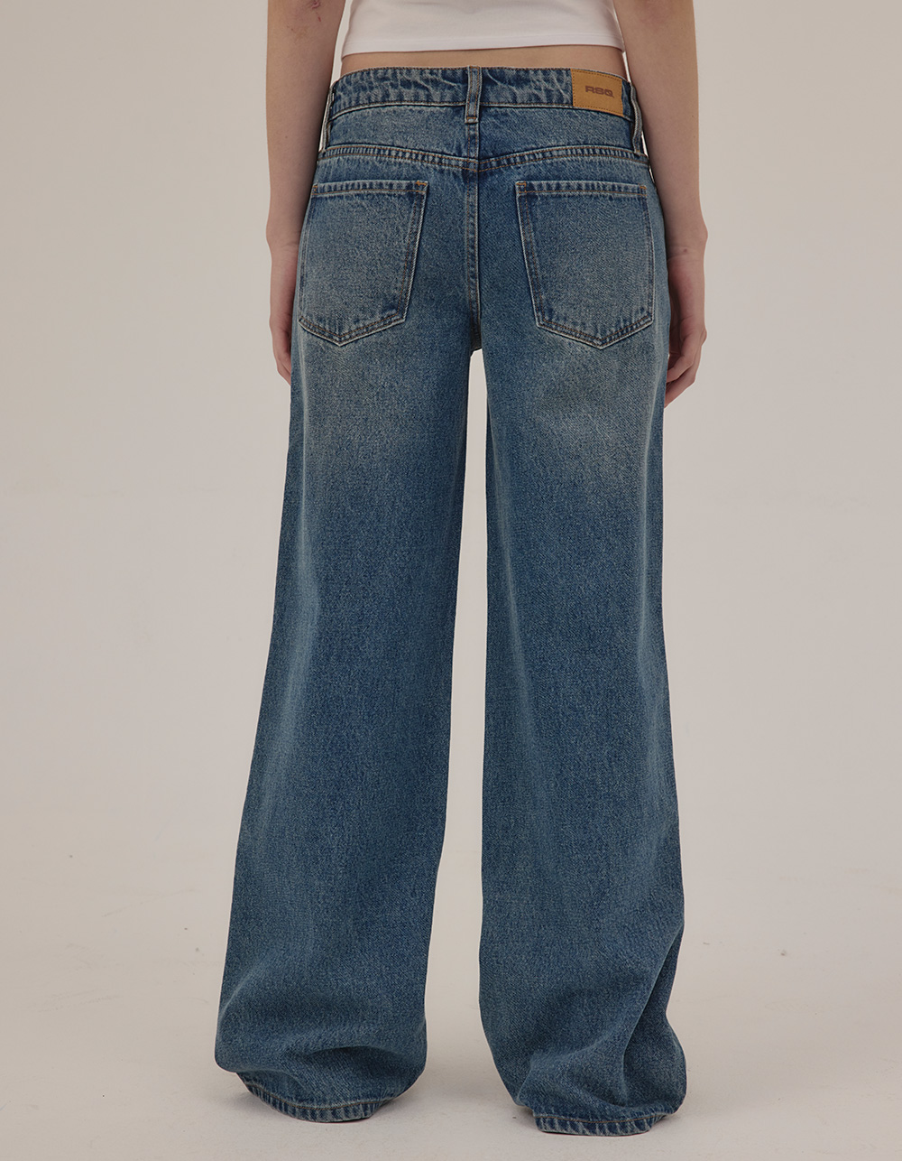 RSQ Womens Low Rise Original Baggy Jeans - DARK TINT