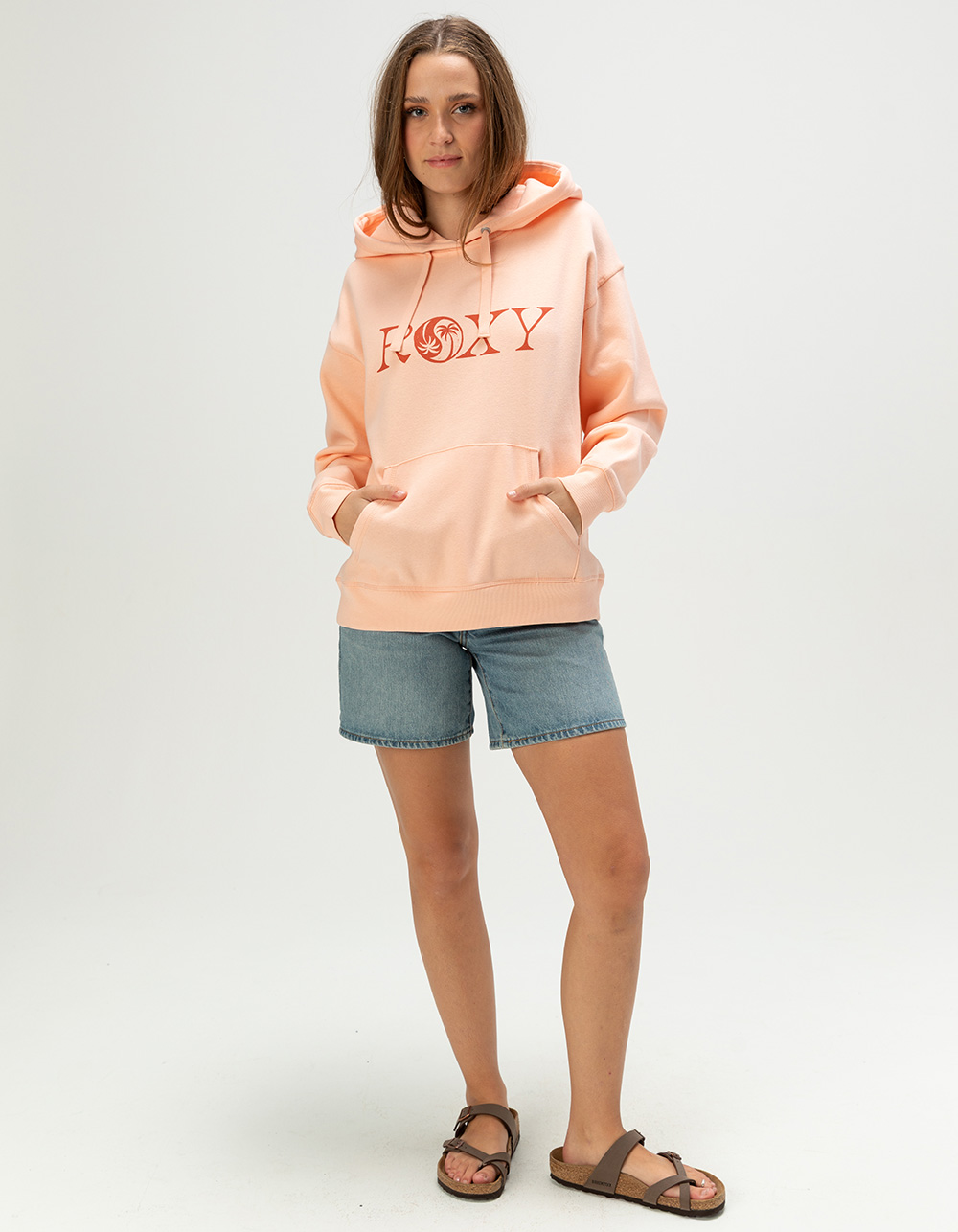 ROXY Wailea Womens Hoodie - PEACH
