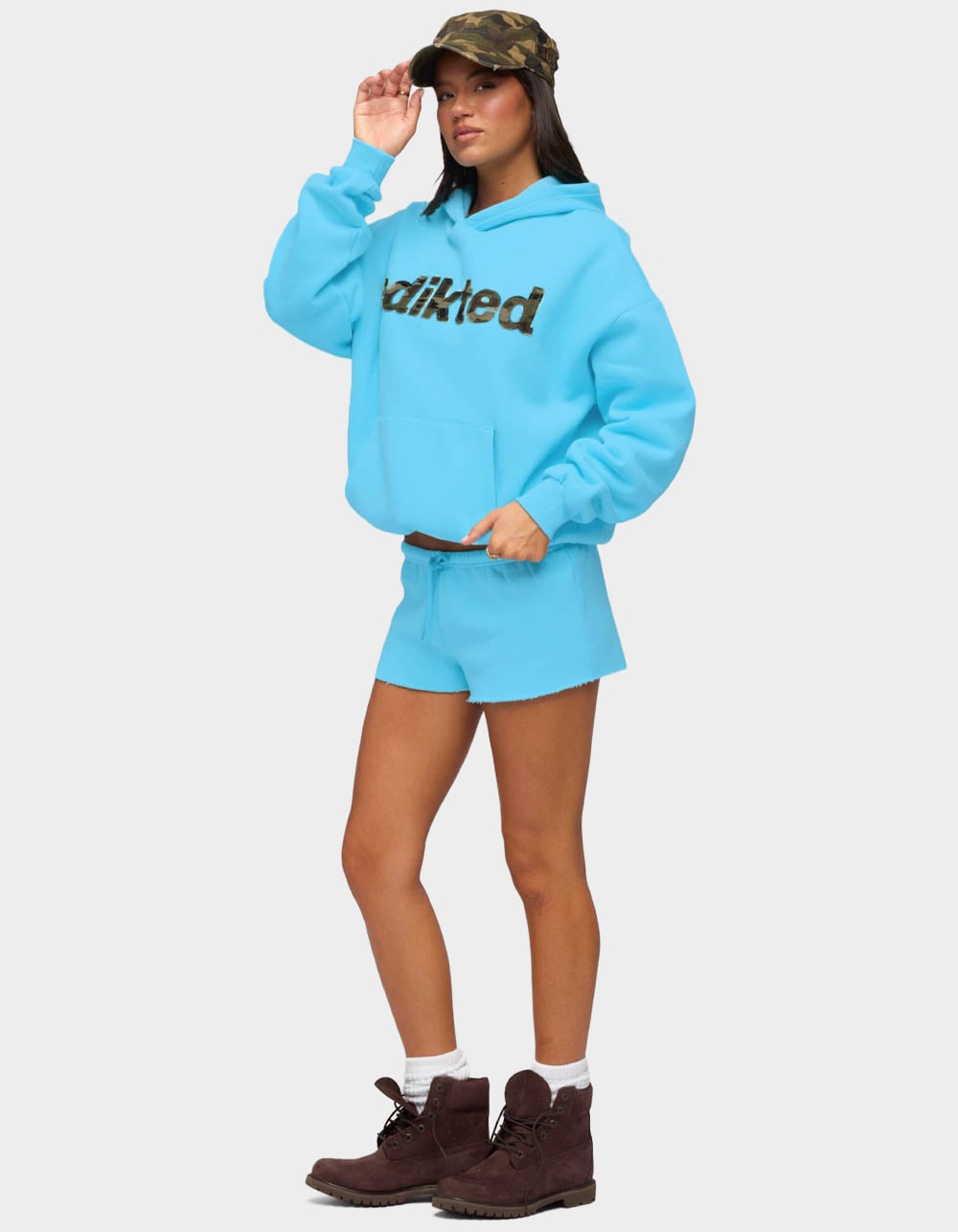 Edikted Cutie Hoodie - BLUE