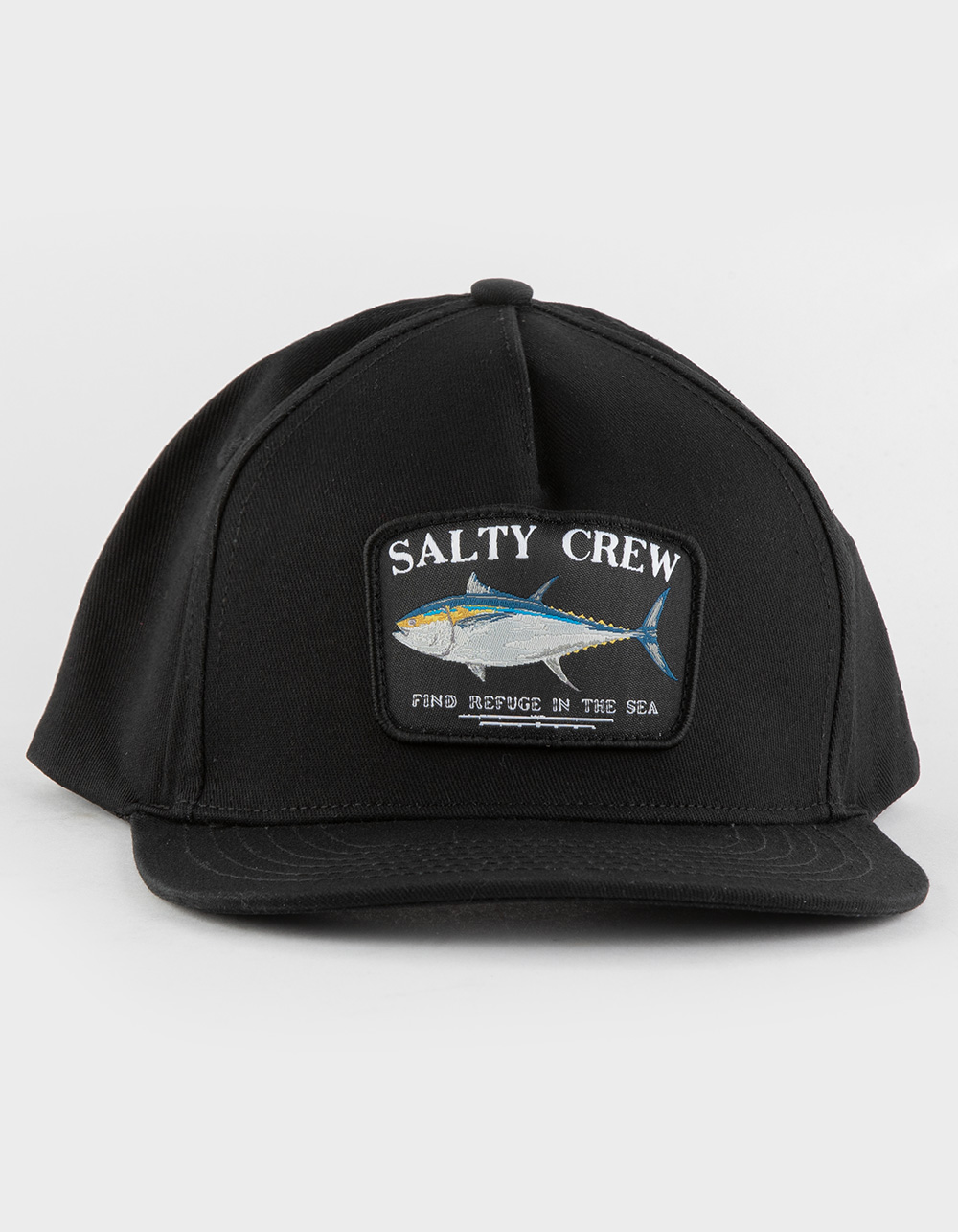 SALTY CREW Big Blue 5-Panel Boys Snapback Hat - BLACK