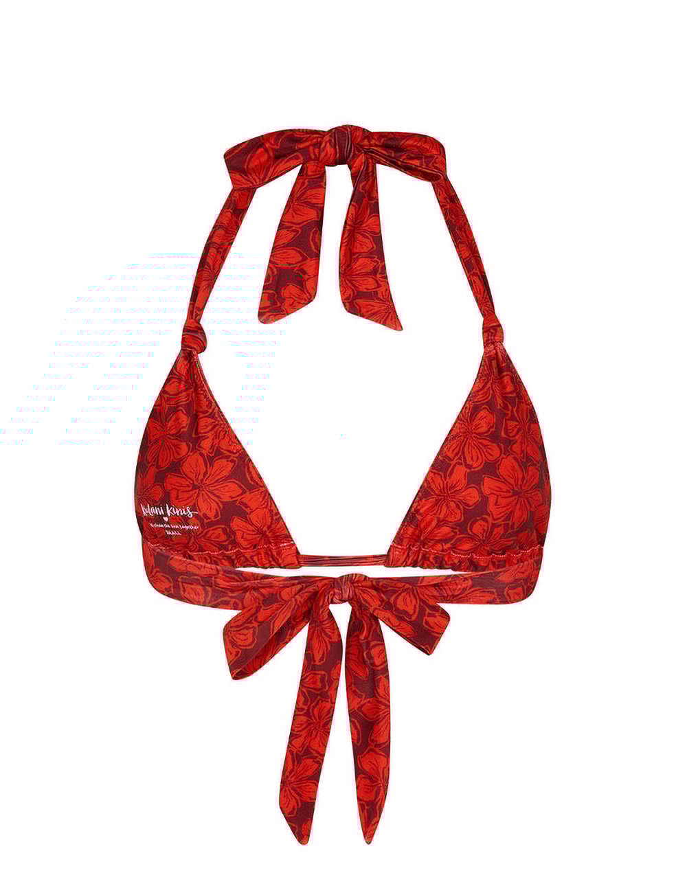 KULANI KINIS Sassy Sangria Triangle Bikini Top - PORT