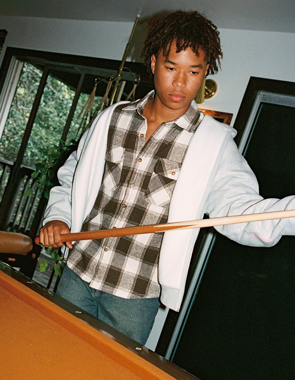 RSQ Mens Oversized Zip-Up Hoodie - HEATHER GRAY