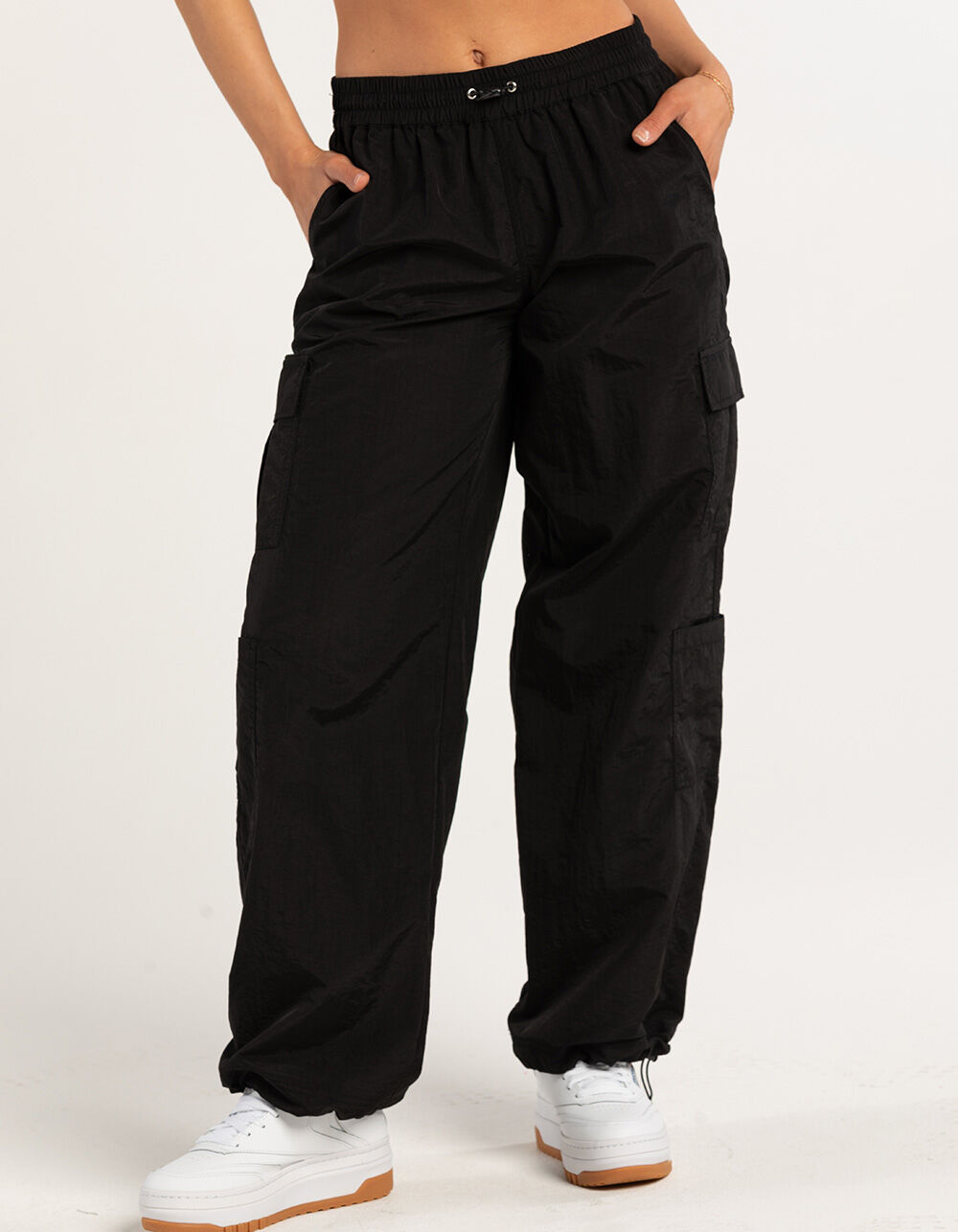 FULL TILT Low Rise Womens Parachute Cargo Pants