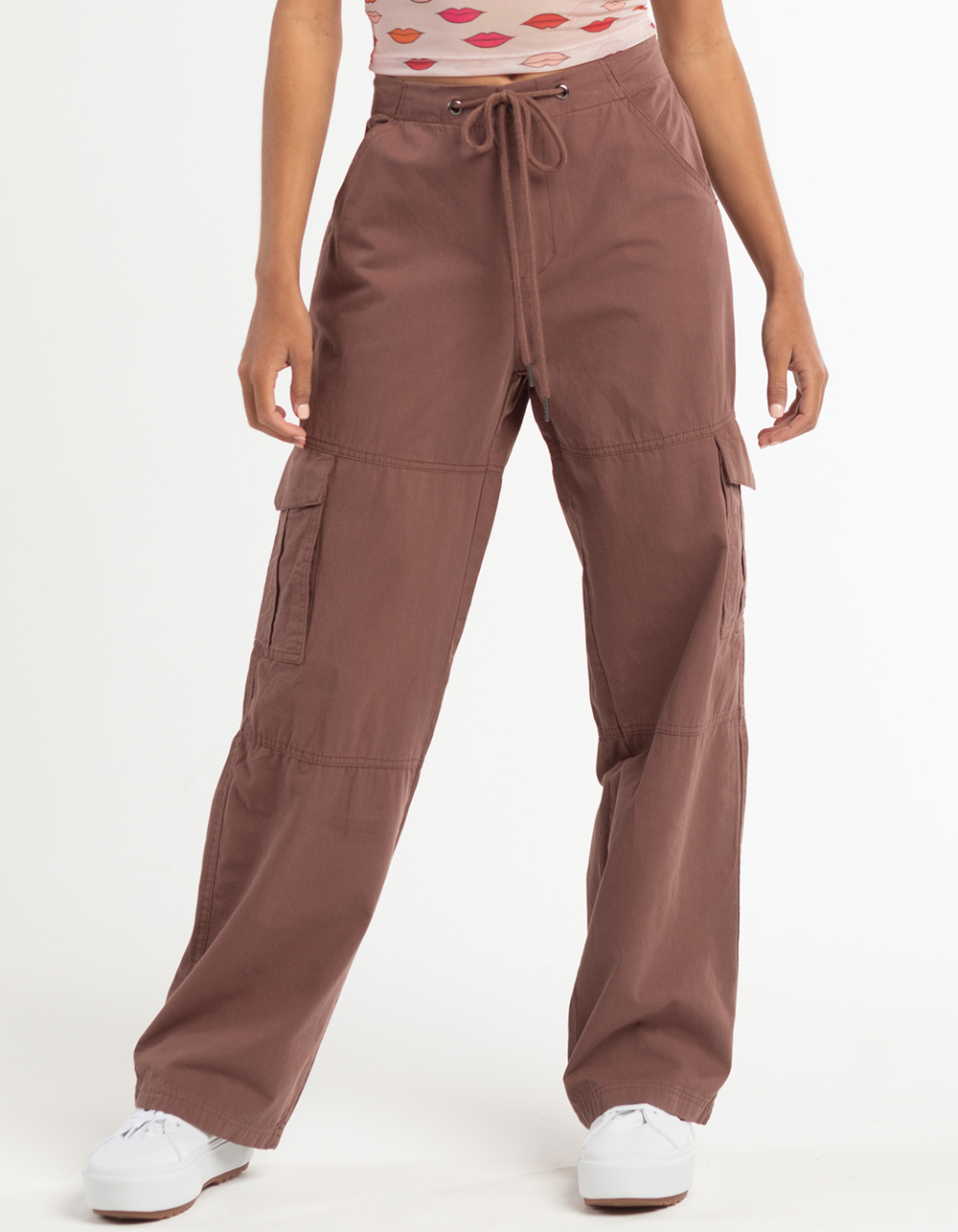 RSQ Womens Drawstring Cargo Pants - BROWN | Tillys