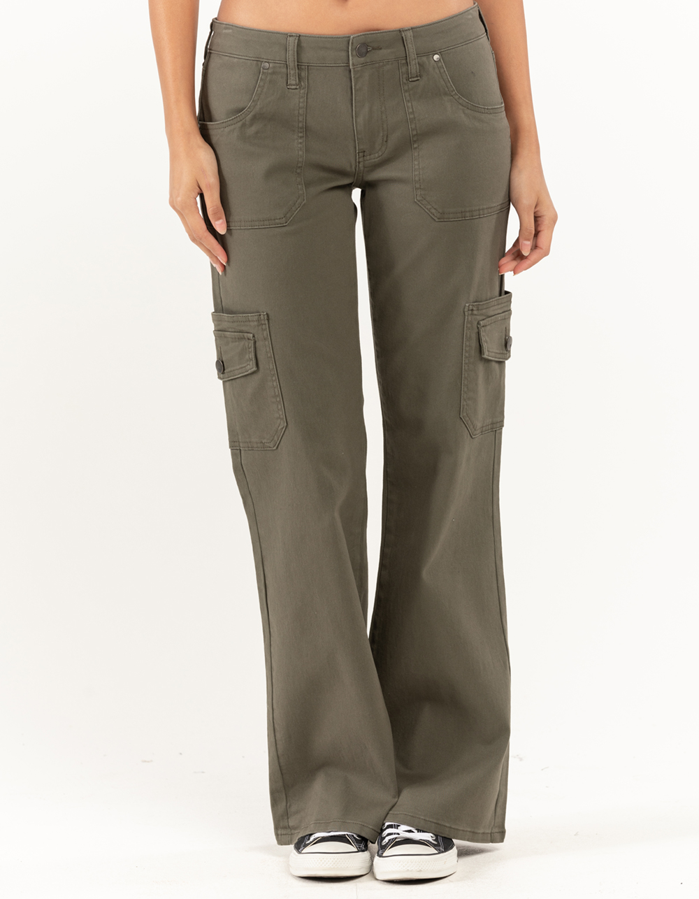 RSQ Womens Low Rise Cargo Flare Pants