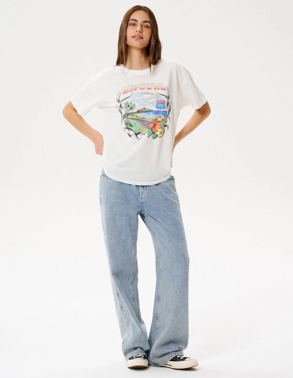 RIP CURL Pacific Rider Womens Relaxed Tee