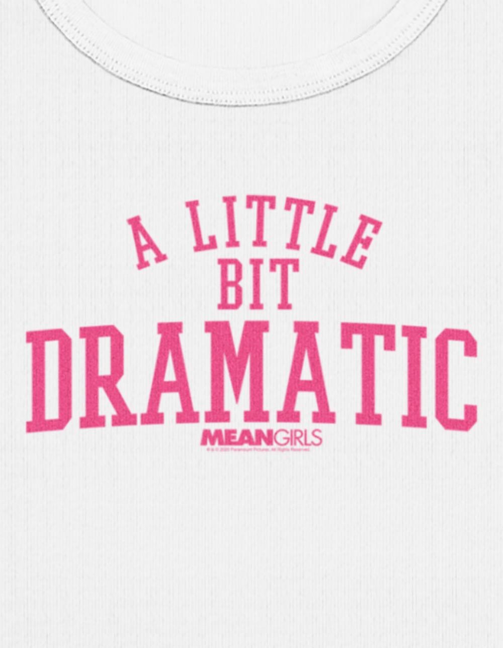 MEAN GIRLS A Little Dramatic Womens Baby Tee - CREAM
