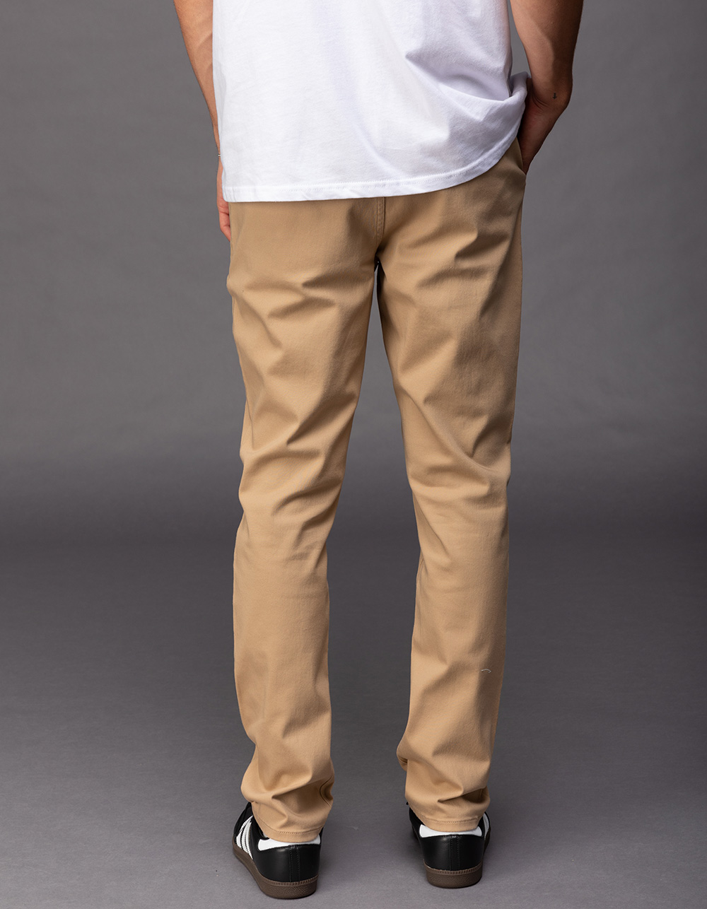 RSQ Mens Slim Taper Chino Pants - KHAKI