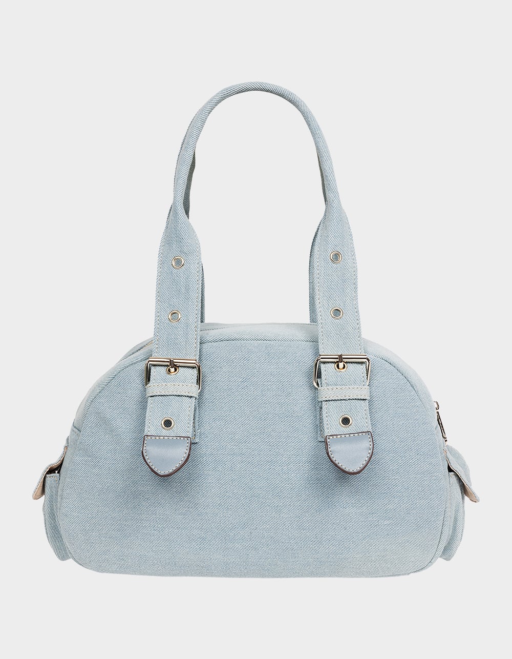 TRUE RELIGION Multi-Patch Denim Satchel Bag - DENIM