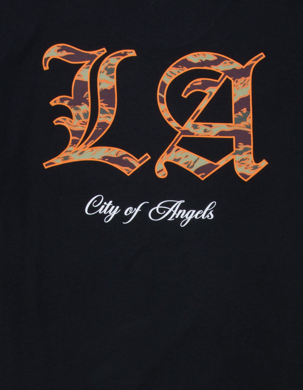 SAME GANG LA Camo Fill Mens Tee - BLACK