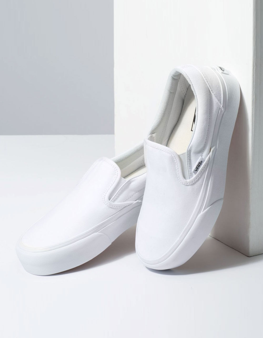 VANS Classic Slip-On Platform True White Womens Shoes - TRUE WHITE | Tillys