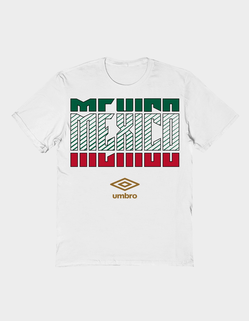 UMBRO Country Stack Mexico Unisex Tee - WHITE
