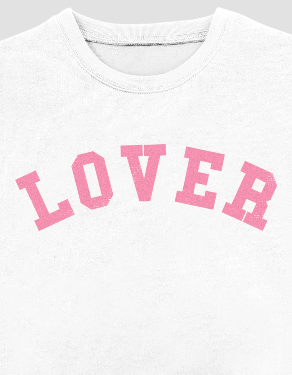 COLLEGIATE Lover Unisex Crewneck Sweatshirt - WHITE