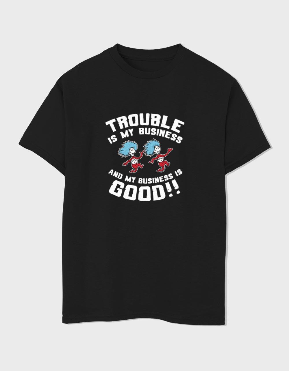 DR. SEUSS Team Trouble Unisex Kids Tee - BLACK