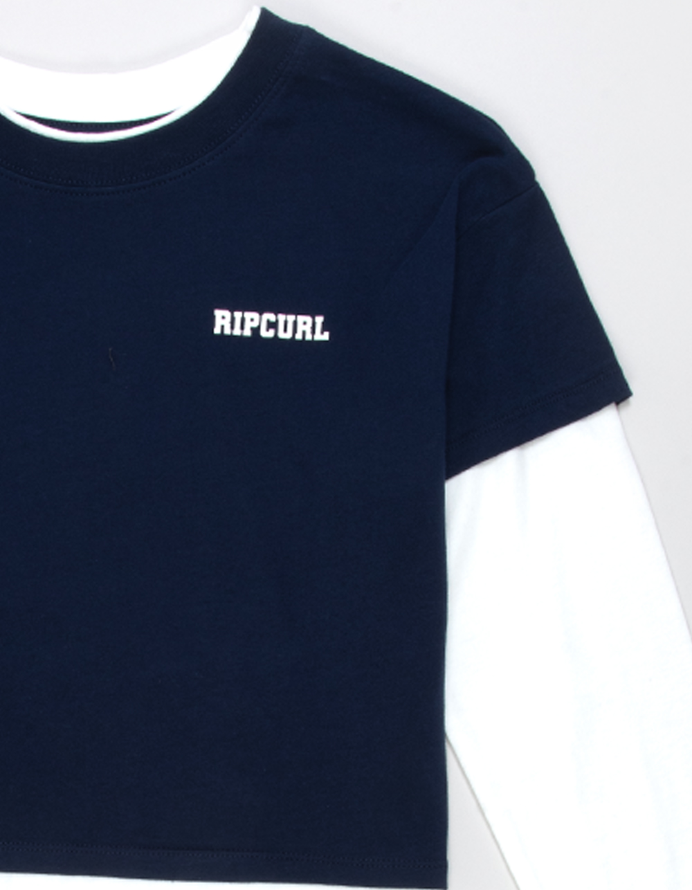 RIP CURL Retro Rama Girls Long Sleeve Tee - NAVY