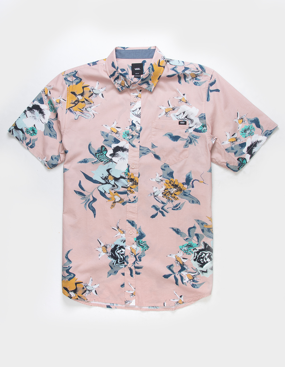 VANS Kessel Mens Button Up Shirt - ROSE | Tillys