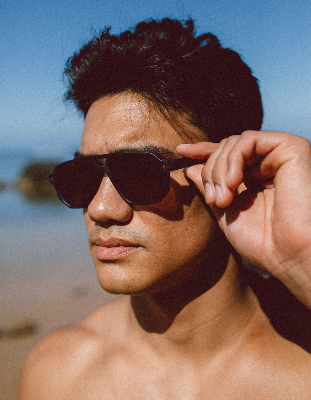 RSQ Aviator Plastic Sunglasses - BLUE