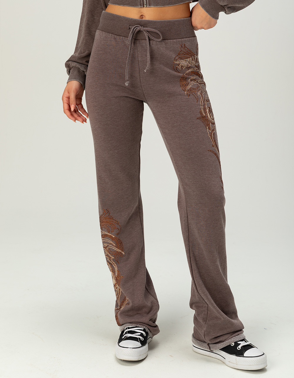 AFFLICTION Shred Fest Womens Sweatpants - TAUPE