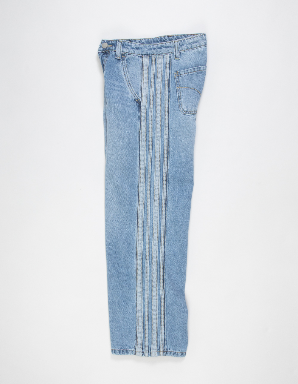 JOE'S Side Stripe Girls Baggy Jeans - LIGHT WASH