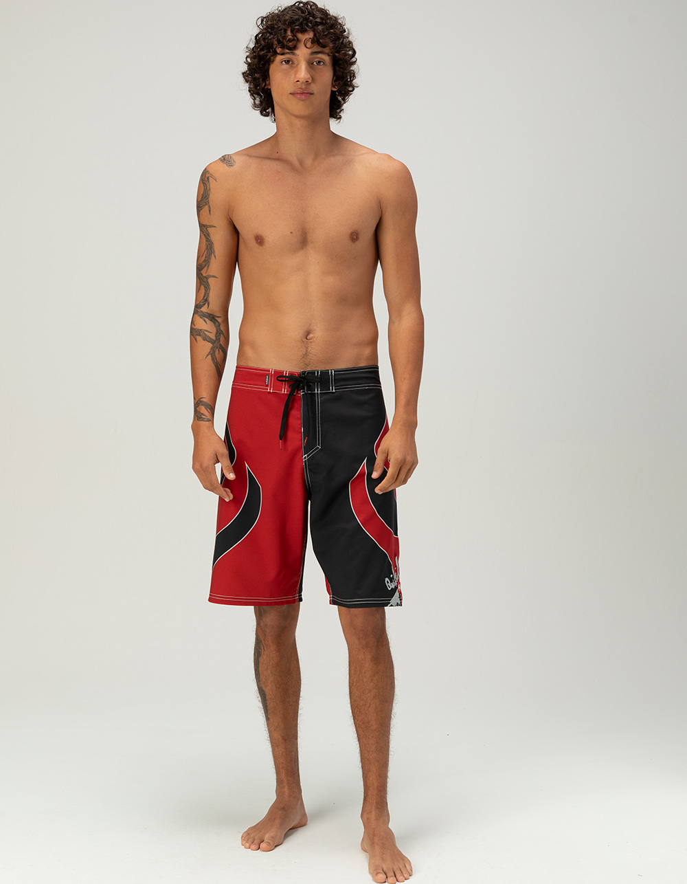 QUIKSILVER Interceptor Mens 21" Boardshorts - RED/BLK