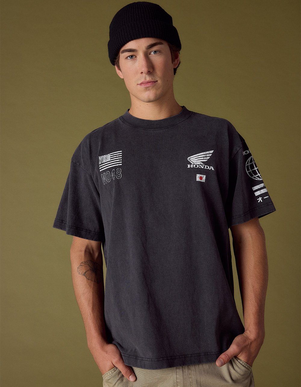 HONDA Alliance Mens Boxy Tee - BLACK
