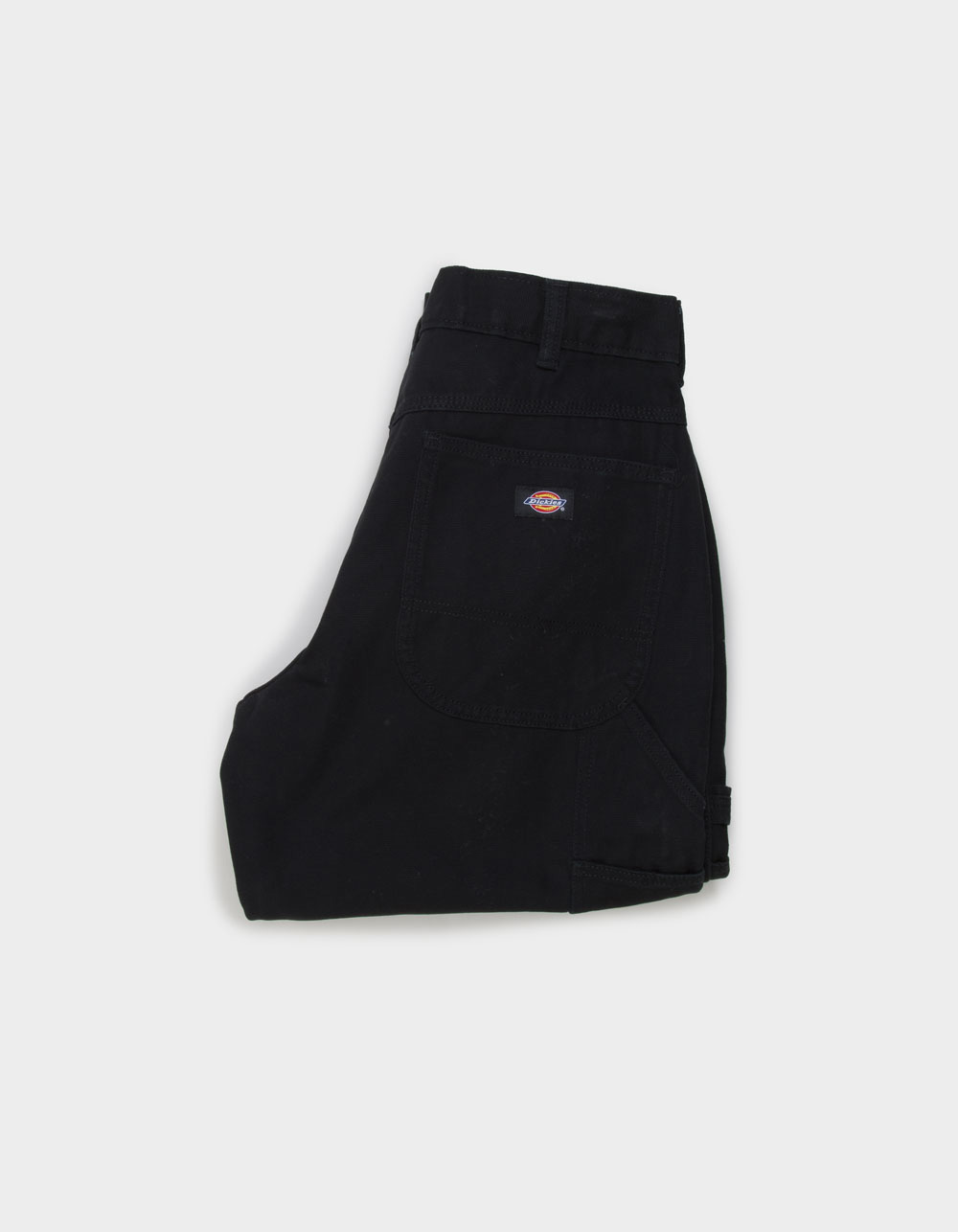 DICKIES Canvas Double Knee Mens Carpenter Pants - BLACK