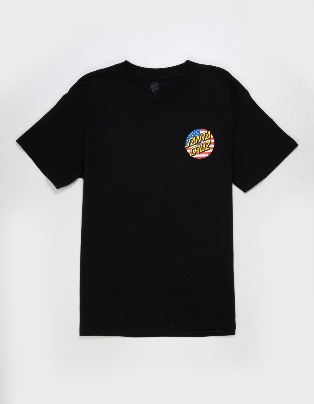 SANTA CRUZ July 4th Dot Mens Tee - BLACK