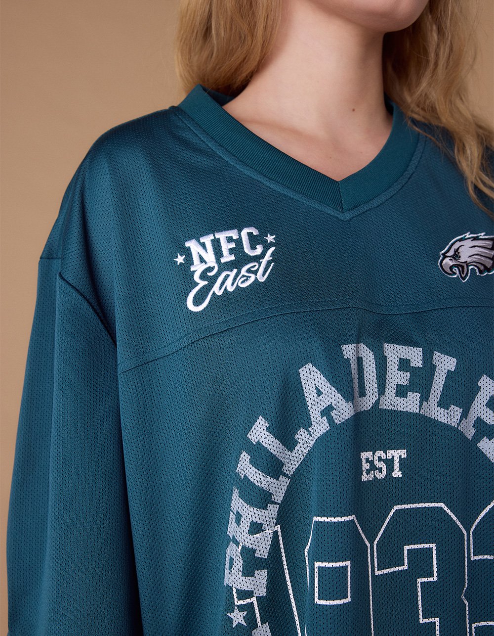 THE WILD COLLECTIVE Philadelphia Eagles Womens Jersey - GREEN