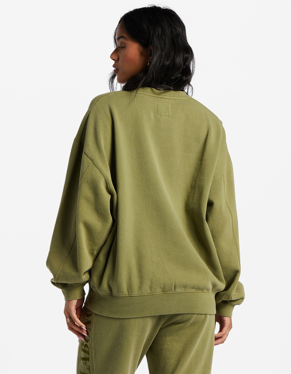 BILLABONG Baseline Kendall Womens Crewneck Sweatshirt - ARMY | Tillys