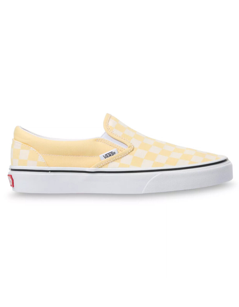 White and yellow checkered shoes  Leather shoes woman, Slip on sneakers,  Womens shoes wedges