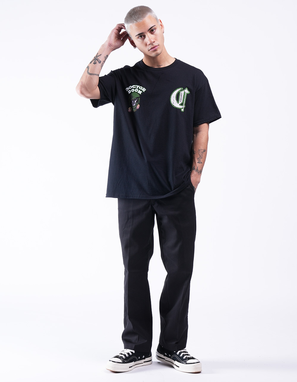 CVLA x Marvel Villains Dr. Doom Mens Tee - BLACK