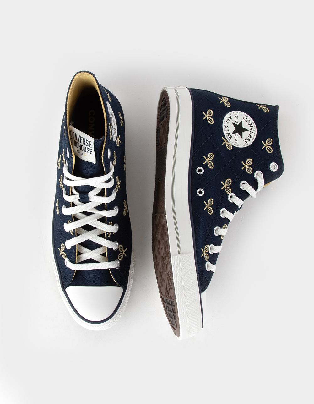 CONVERSE Chuck Taylor All Star Clubhouse High Top Shoes - NAVY/WHITE ...