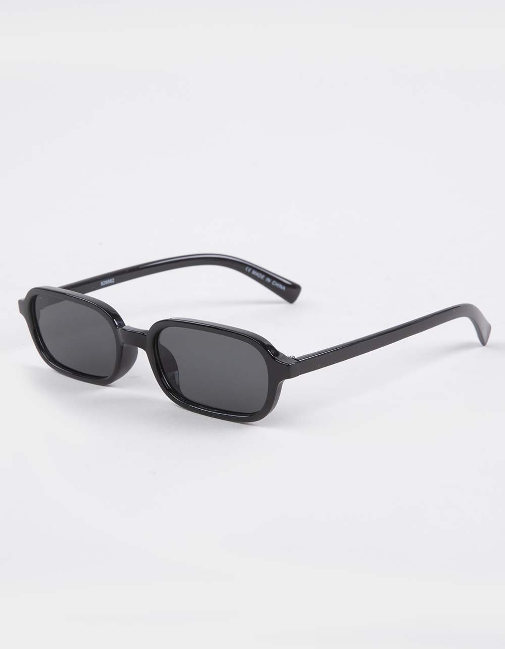 RSQ Rectangle Plastic Sunglasses - BLACK