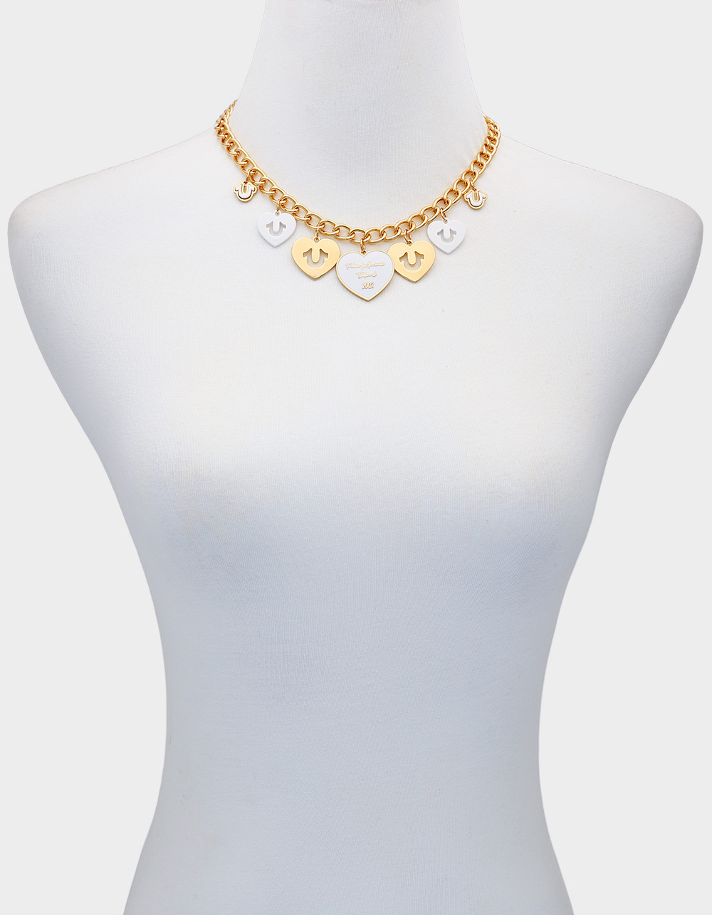 TRUE RELIGION Charmy Heart Necklace - GOLD