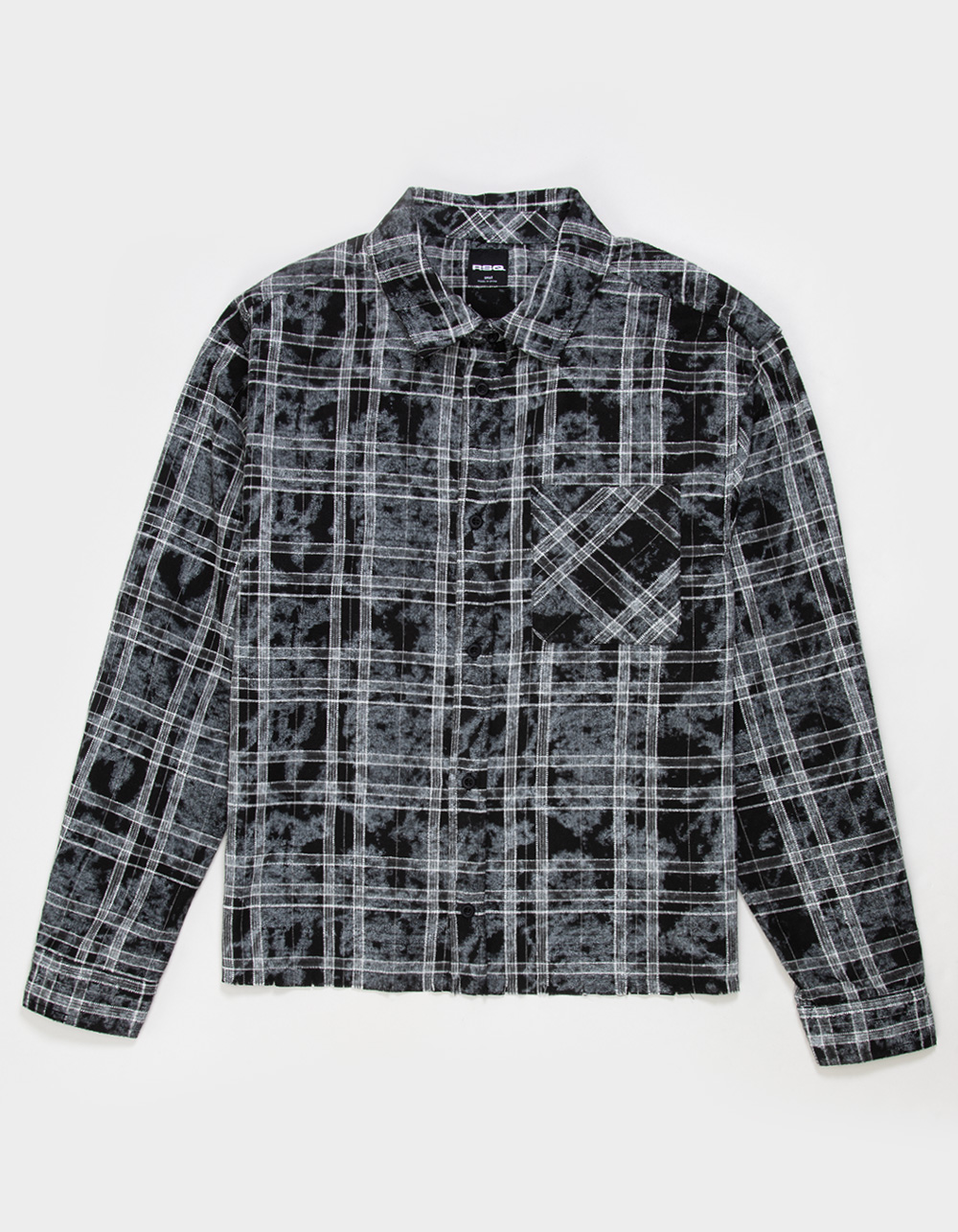 RSQ Mens Textured Flannel - BLACK