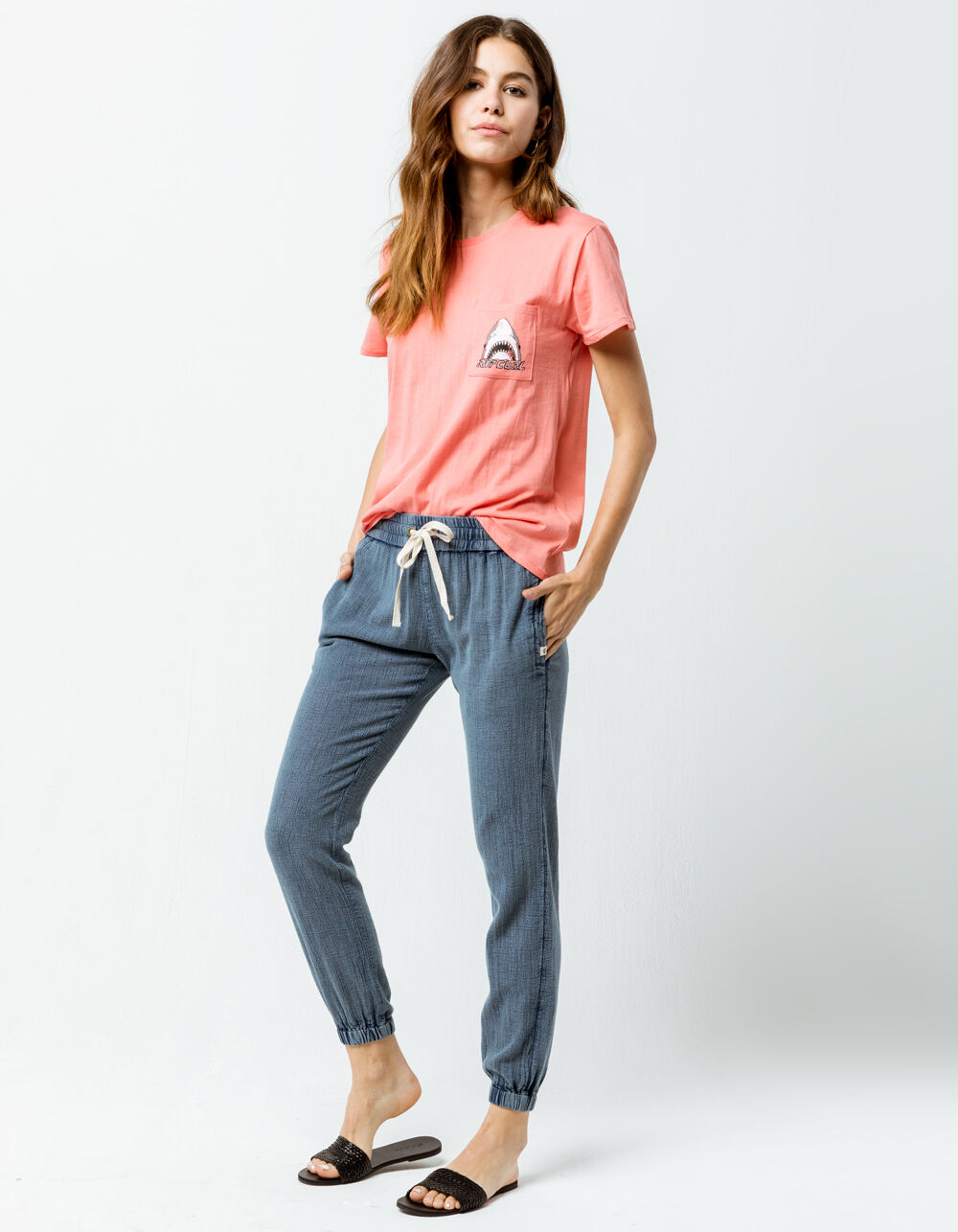 RIP CURL Classic Surf Slate Blue Womens Jogger Pants SLATE BLUE Tillys