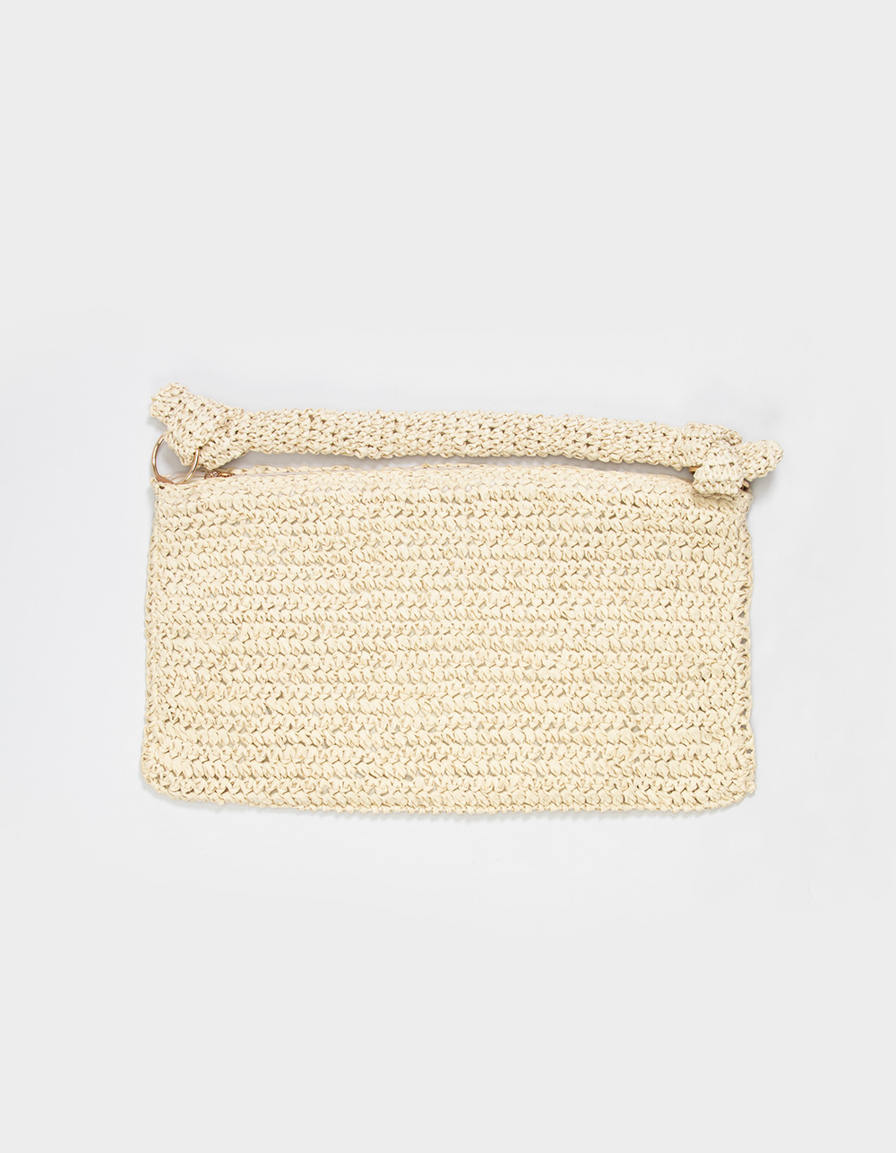 Straw Shoulder Bag - NATURAL