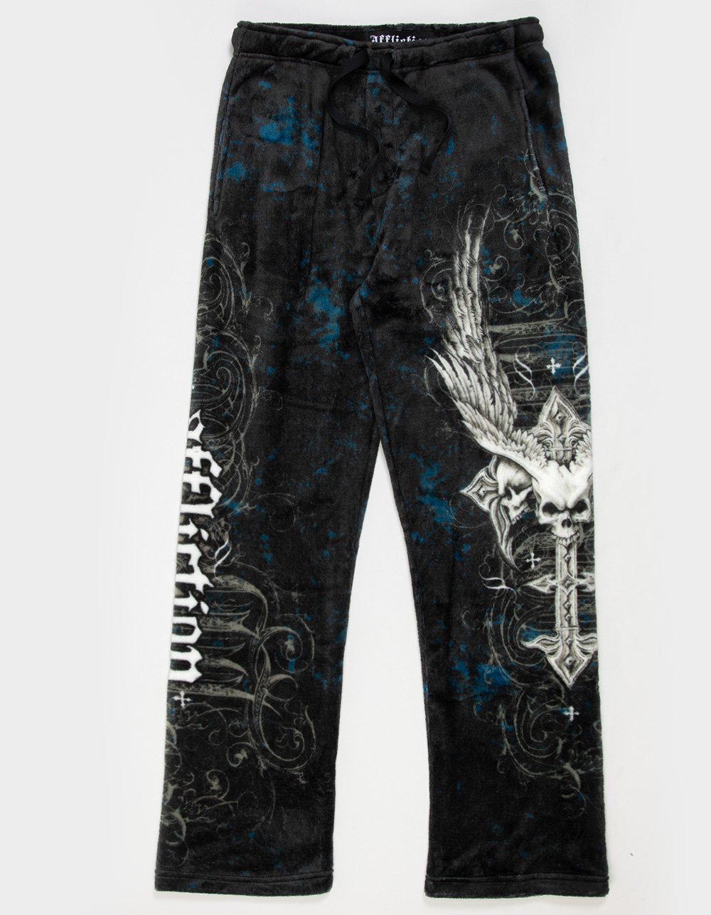 AFFLICTION Death Eyes Mens Lounge Pants - BLUE COMBO