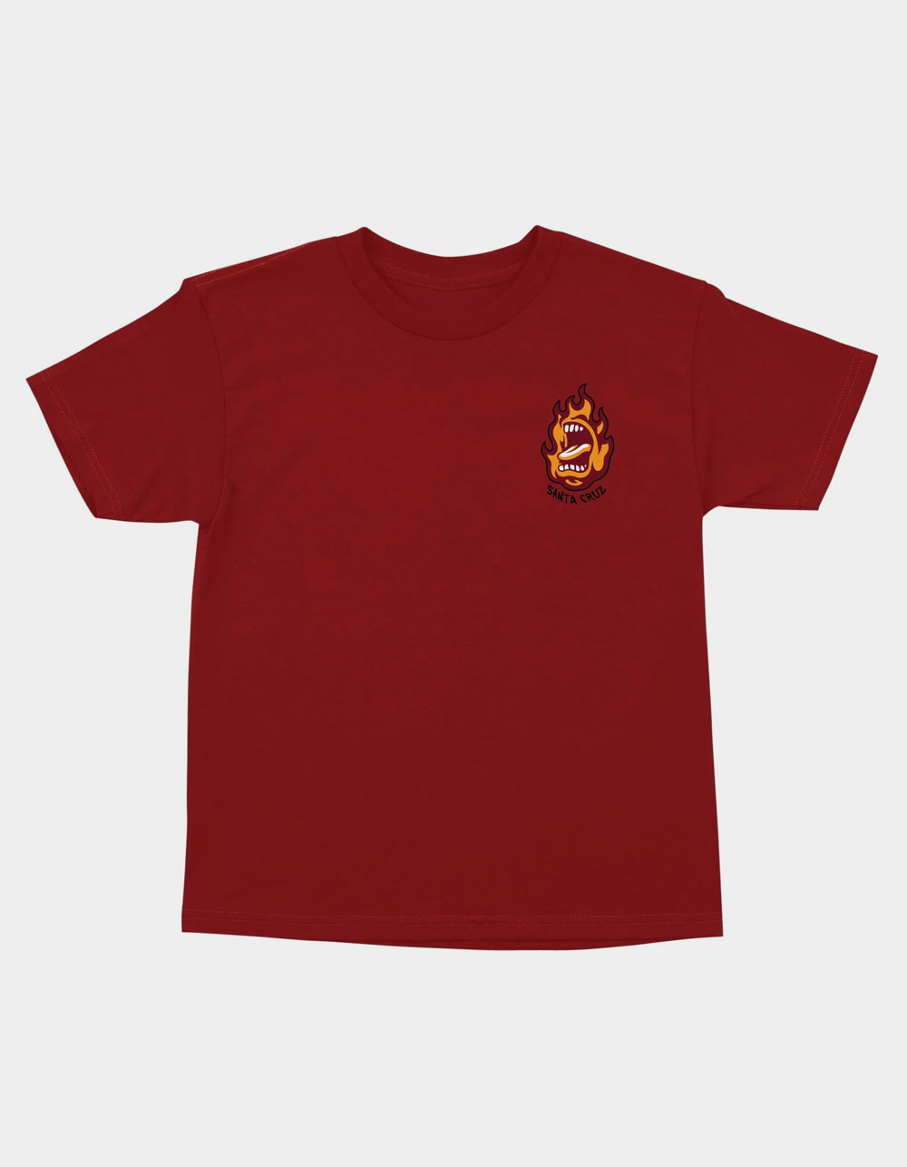 SANTA CRUZ Ringed Scream Boys Tee - RED