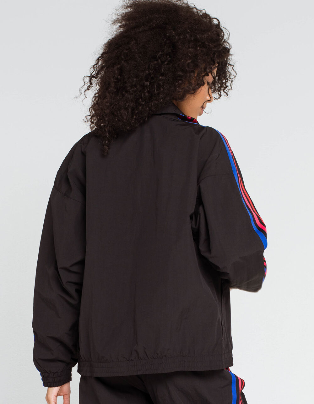 ADIDAS Adicolor 3D Trefoil Womens Track Jacket - BLK/MULTI | Tillys
