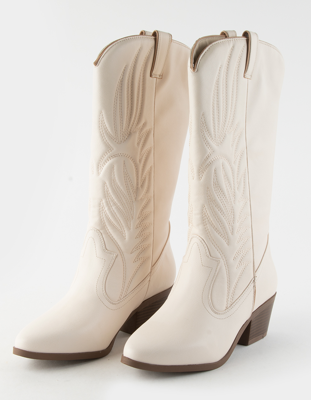QUPID Montana Womens Cowboy Boots WHITE Tillys